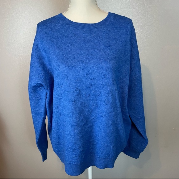 Kerisma Blue Cheetah Texture Top Size Medium/Large - Picture 2 of 10